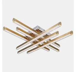 Квадратна золота LED-люстра Artlight W167/6GD 88 Вт, 3 режими, 72,5×72,5 см, від 16-25 м² - мініатюра 2