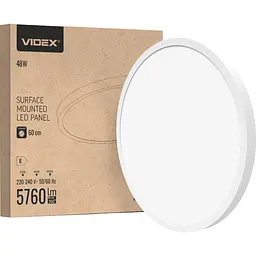 LED панель кругла Videx PBR600, 48W 3000-4000-6000K 230V (29149-000)