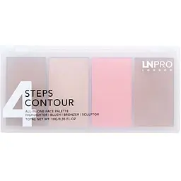 Набір пудр для контурування обличчя LN Pro 4 Steps 4 Contour відтінок 101, 10 г - мініатюра 4