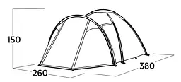 Намет чотиримісний Easy Camp Lomsdal 4 (120480) - мініатюра 6
