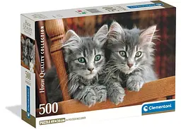 Пазл Clementoni High Quality Collection: Сірі кошенята (High Quality Collection - Kittens Puzzle - 500 pcs.), 500 ел. (35580)
