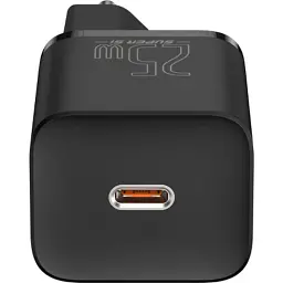 Зарядний пристрій Baseus 1xUSB 25W (USB-C) + Cable Type-C black (TZCCSUP-L01) - мініатюра 4
