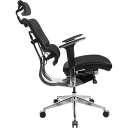 Офісне крісло GT Racer X-807 Leather (P-02), чорне (X-807 Leather Black (P-02)) - мініатюра 8