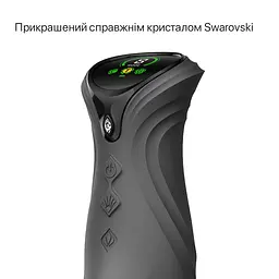 Смарт пульсатор-кролик з вібрацією Zalo Mose 2 Obsidian Black, підігрів до 42 °C, кристал Swarovski - мініатюра 3
