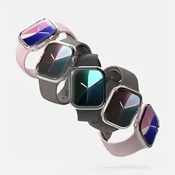 Чохол Ringke Slim 2 шт. Clear/Matte Black для Apple Watch 10 (42мм) - мініатюра 5