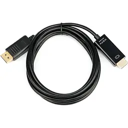 Кабель мультимедійний DisplayPort M to HDMI M 3.0m 8K/4K black Atcom (30100) - мініатюра 1
