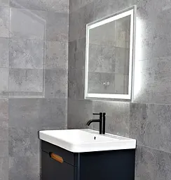 Дзеркало Dusel DE-M0061S1 Silver 75x100 см, Сірий - мініатюра 5