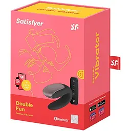 Смарт-вібратор для пар Satisfyer Double Fun Partner Vibrator Black (SO5058) [95355] - мініатюра 13