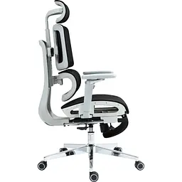 Офісне крісло GT Racer B-2450 White/Black [125571] - мініатюра 6