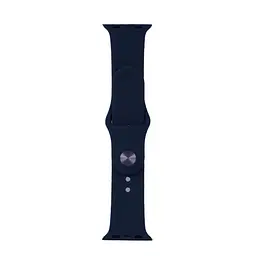 Ремінець Silicone Apple Watch 42/44/45/46/49 мм Midnight Blue S