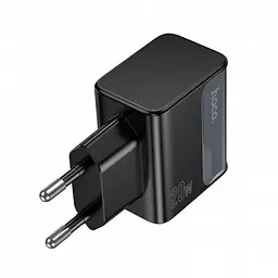 Зарядний пристрій від мережі HOCO CS71A PD20W 1Type-C/1USB Чорний - мініатюра 3