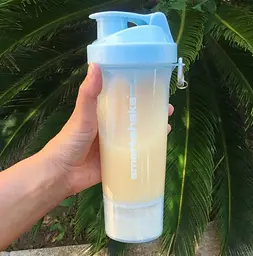 Шейкер спортивний SmartShake Slim 500 мл Neon Blue (10253101) - мініатюра 4