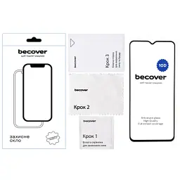 Скло захисне BeCover Xiaomi Redmi A1 10D Black (711525) - мініатюра 2