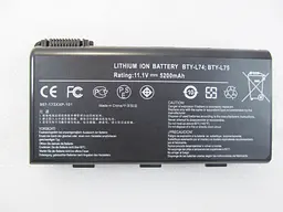Акумулятор для ноутбука MSI BTY-L74, 5200 mAh, 6cell, 11.1V, Li-ion, чорний