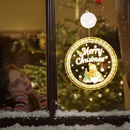 Різдвяний декоративний віконний світильник DAZZTIME, світлодіодні різдвяні вогні - мініатюра 4