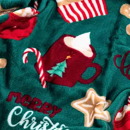 Плед Ardesto Christmas Flannel 160х200 см 100% поліестер різдвяні смаколики pbe0050458 - мініатюра 5