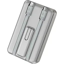 Зовнішній акумулятор WiWU Elite Wi-P056 10000mAh 22.5W Silver (6977703652390) [161281]