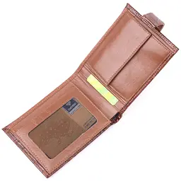Чоловічий шкіряний гаманець KARYA 13х9,2х2 см acs0023990 - мініатюра 4