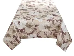 Скатертина Lefard Home Textile Magic 140х140 см водовідштовхувальна коричнева (715-438) - мініатюра 2