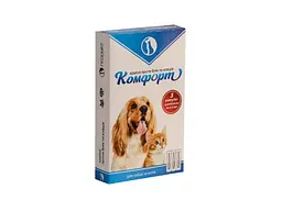 Краплі інсекто-акарицидні Продукт Коти, собаки Комфорт проти бліх та кліщів 3 ампули по 0,5мл - мініатюра 2