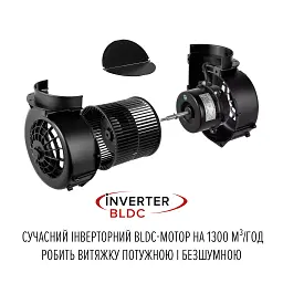 Витяжка острівна Perfelli Design Quattro 41 Nero Silenzio - мініатюра 11