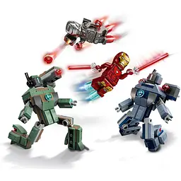 Конструктор LEGO Marvel Super Heroes Залізна людина та Бойова Машина проти Хаммер Дронів 204 деталі (76320) - мініатюра 2