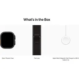 Смарт-годинник Apple Watch Ultra 3 49mm Black Titanium Case with Black/Charcoal Trail Loop S/M (MF1D4) [145339] - мініатюра 4