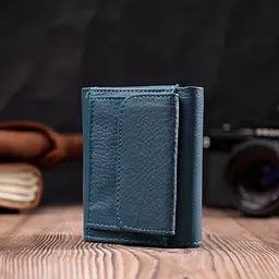 Маленький гаманець для жінок із натуральної шкіри ST Leather 19501 бірюзовий