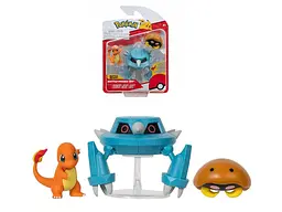 Набір ігрових фігурок POKEMON W17 - КАБУТО, ЧАРМАНДЕР, МЕТАНГ (на підставці)