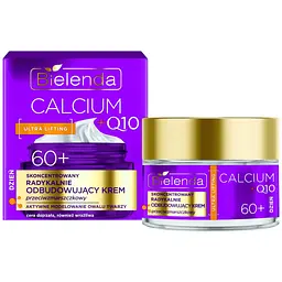 Крем для обличчя Bielenda Calcium + Q10 Концентрований відновлювальний 60+, 50 мл - мініатюра 2