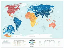 Скретч карта світу 1DEA.me Travel Map Holiday Lagoon World (13052) - мініатюра 5