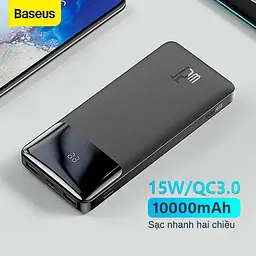 Зовнішній акумулятор Baseus Bipow Digital Display Power Bank 10000mAh 15W (PPDML-I01) - мініатюра 7