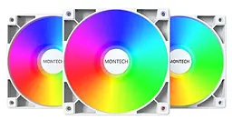 Вентилятор для корпуса 120MM GF120 V2 ARGB PWM 3I1(W) MONTECH - мініатюра 3