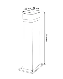 Вуличний світильник Goldlux 322371 Gilbert GU10 1x10W IP44 BK - мініатюра 4