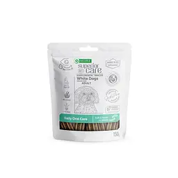 Беззернові ласощі для собак Nature's Protection SC White Dogs Daily Oral Care з протеїном комах, 150 г