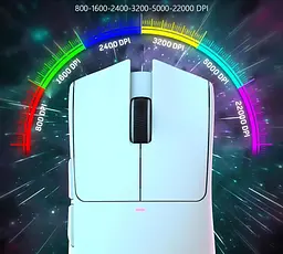 Комп'ютерна  миша Attack SHARK X11 бездротова, ігрова, PAW3311, 22000 DPI 2,4G+Bluetooth White - мініатюра 7