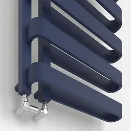 Рушникосушка дизайнерська Ideale Gia 11 9/1300/500 синій, Чорний - мініатюра 2