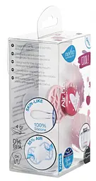 Силіконова симетрична пустушка Nuvita Air55 Cool Love, 0+ міс., рожевий (NV7065PR) - мініатюра 3