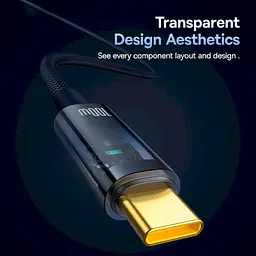Кабель Baseus Explorer Charging with Auto Shutdown Cable Type-C to Type-C 100W 2m P10319704321-01 Blue - мініатюра 4