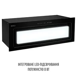 Витяжка повновбудована PERFELLI DESIGN VISION 9 NERO SILENZIO - мініатюра 3