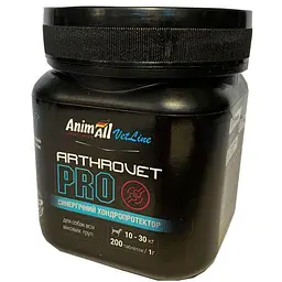 Хондропротектор AnimAll VetLine Arthrovet PRO для середніх порід собак 1 г × 200 табл