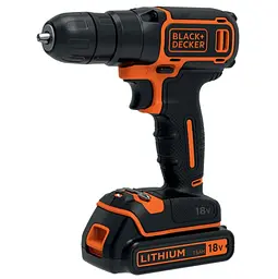 Акумуляторний дриль-шурупокрут Black+Decker з АКБ та ЗП BDCD18