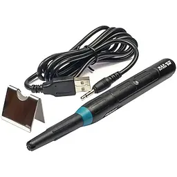 Паяльник WEP 947 USB портативний з підставкою (живлення від USB 5V, 9W, t 500 гр C)