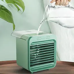Настільний вентилятор SL08 з водяним охолодженням 2400 mAh Green - мініатюра 2
