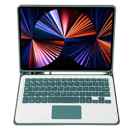 Чохол з бездротовою клавіатурою (TouchPad) BeCover для Apple iPad Air 13 (2024/2025) Dark Green (712603) - мініатюра 3
