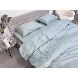 Підковдра Ecotton Aqua Grey сатин 150х215 см сіро-блакитна (24768) - мініатюра 6