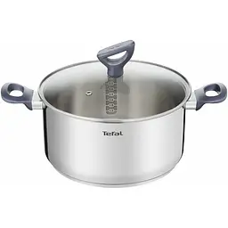 Каструля Tefal Daily Cook з кришкою 24см нержавіюча сталь алюміній бакеліт kuh0014704