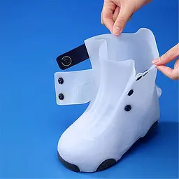 Бахили дитячі на взуття ПВХ H003 S 26-27 White (17560) - мініатюра 3