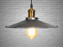 Світильник підвісний Diasha 6856-300-BK-SV Loft, 100 см, E27, 1 лампа, метал, регулювання висоти, сучасний стиль для дому - мініатюра 3