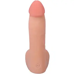 Фалоімітатор Doc Johnson The Realistic Cock ULTRASKYN 7 Inch with Balls Vanilla - мініатюра 4